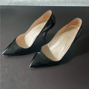 Christian Louboutin black patent leather pumps 37.5 US 7